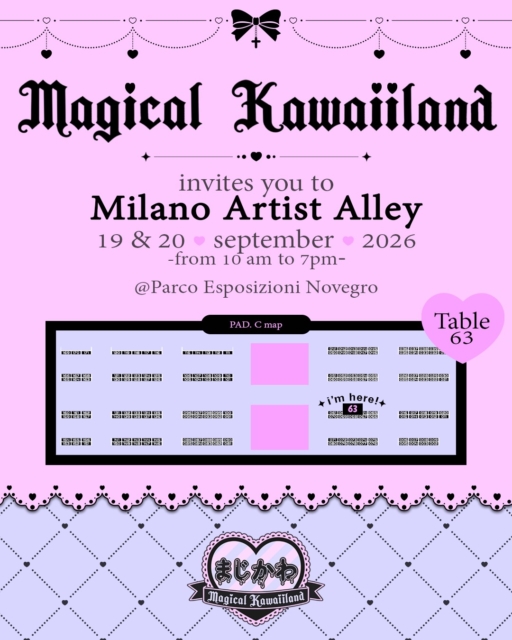 Yayyyy I can’t wait to meet you at @milanoartistalley with a lot of cute items and a Halloween stamp rally with my friends @iampaobi and @rerisart 

Don’t skip the first Italian event dedicated to artists only! See you thereee 💕
#milanoartistalley #kawaii #yamikawaiii #smallbusiness