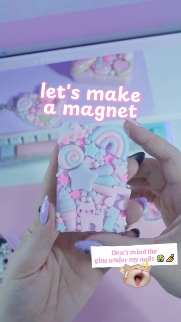 I made a cute magnet 💕 #kawaii #homedecor #cutecore #kawaiiaestethic