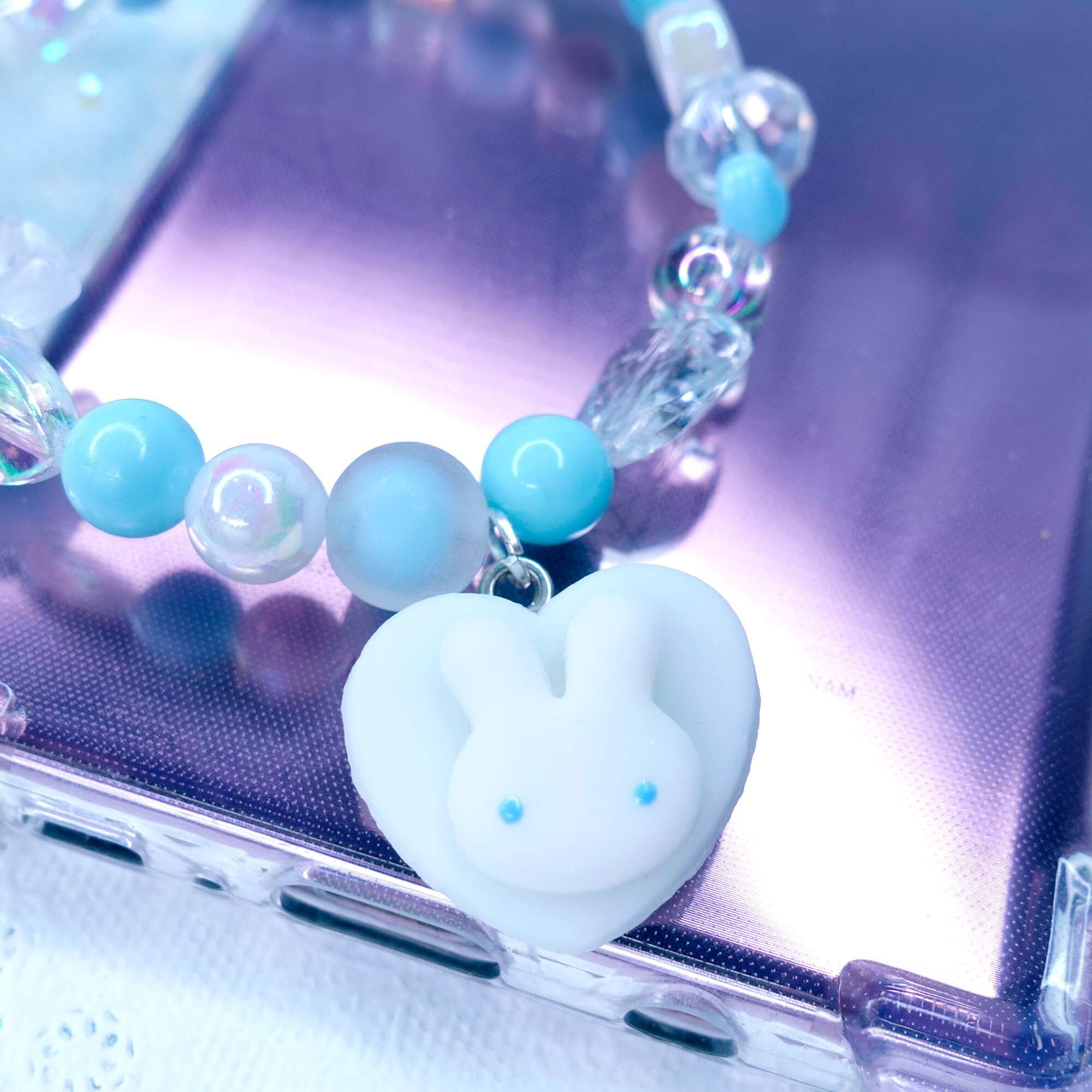 Blue Bunny Phone Beads - Image 2